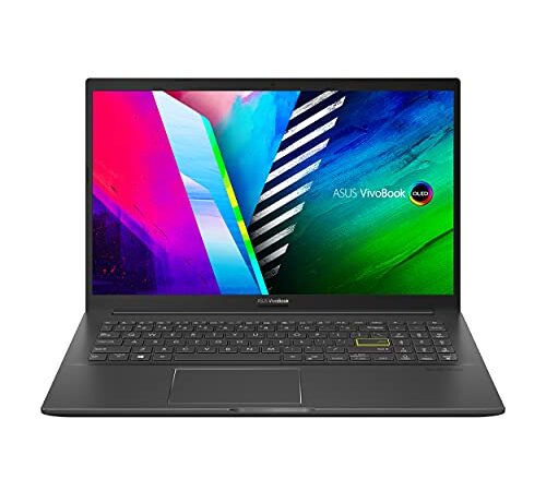 ASUS VivoBook 15 OLED K513EA-L11141T - Portátil 15.6" Full HD (Intel Core i7-1165G7, 12GB RAM, 512GB SSD, Iris Xe Graphics, Windows 10 Home) Negro Indie - Teclado TouchPad QWERTY Español