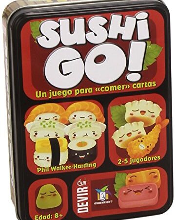 Devir - Sushi Go, Juego de Mesa, Juego de Cartas, Juegos de mesa con Amigos, Party (BGSUSHI)