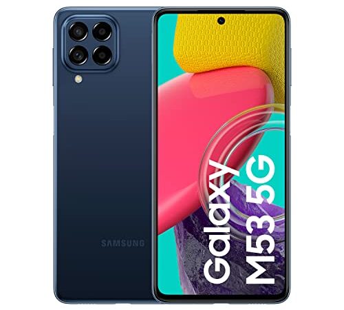 Samsung Galaxy M53 5G - Teléfono Móvil, Smartphone Android con 8 GB de RAM, 128 GB de Almacenamiento, Azul (Versión Española)