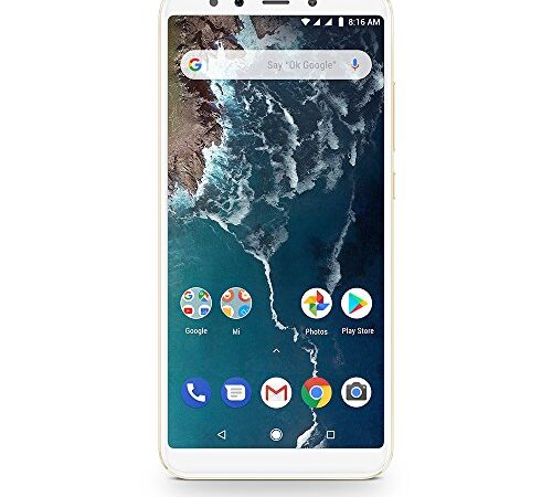 Xiaomi Mi A2 EU - Smartphone de 5.99" (Qualcomm Snapdragon, RAM de 6 GB, memoria de 128 GB, cámara dual de 12+20 MP, Android) color oro [versión española]