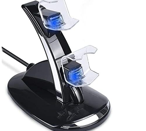 Cargador Mando PS4 Toskope Dual USB Cargador para Playstation 4 PS4 Pro PS4 Slim Dock Stand