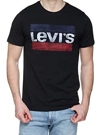 Levi's Graphic Sportswear Logo Camiseta, Negro (Beautiful Black), M para Hombre