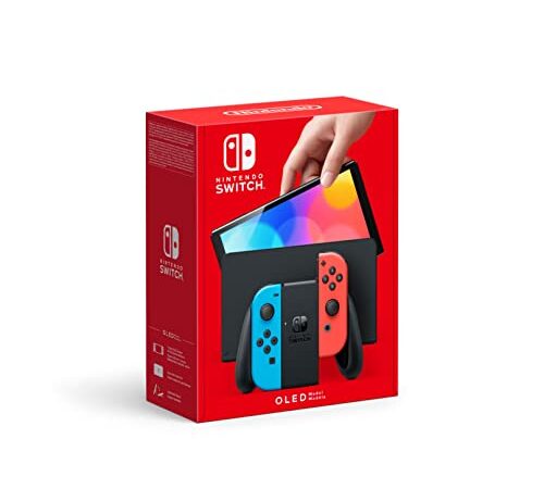 Nintendo Switch (versión OLED) Azul Neón/Rojo Neón