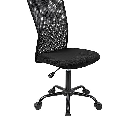 T-LoVendo TLV-1265 Silla de Oficina de Malla Giratoria Sin reposabrazos Ergonómica de Escritorio