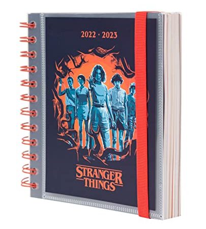 Agenda 2022 2023 Stranger Things - Agenda escolar 2022 2023 dia por página desde agosto de 2022 a junio de 2023 │ Vuelta al cole material escolar - Agenda Stranger Things 2022 2023 - Licencia oficial