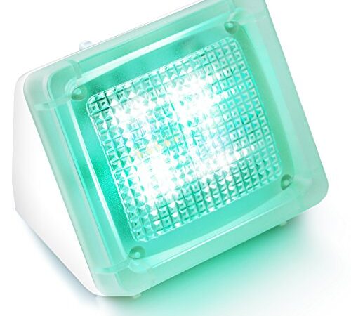 CSL – Simulador de televisión Falsa con LED, protección antirrobo, 20 ledes de Colores, 3 programas, Sensor de luz y Temporizador