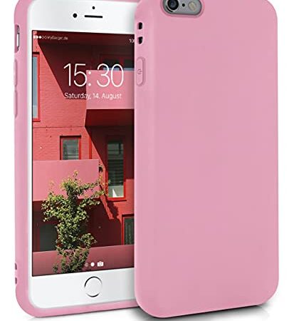 MyGadget Funda para Apple iPhone 6 / 6s en Silicona TPU - Carcasa Slim & Flexible - Case Resistente Antigolpes y Anti choques - Ultra Protectora - Rosa