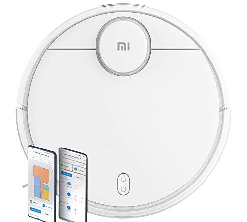 Xiaomi Robot Vacuum Mop 2S - Robot Aspirador y fregasuelos con Sistema Inteligente de navegación láser (LDS), succión de 2200 Pa, fregado en Y, 2600 mAh, App Mi Home, Alexa & Google Assistant