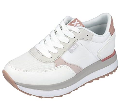 XTI 43846, Zapatillas Mujer, Blanco, 40 EU