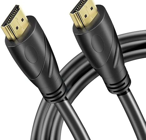 Cable HDMI 4K 2m-Jorenca (HDMI 2.0, 18Gbps) Conectores chapados en oro de alta velocidad, retorno de audio Ethernet, Full HD1080p 3D compatible con Xbox Playstation Laptop PS3, PS4 PS9 PC HDTV