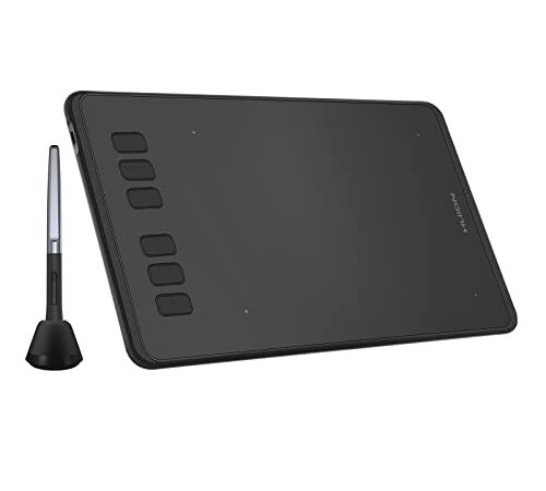 HUION Inspiroy H640P Tableta de Dibujo Gráfico, 8192 Niveles de Presión sin Batería, 6 Teclas Expresas Personalizadas, Compatible con Windows y Mac, Uso Ideal para Artistas, Diseñadores, Aficionados