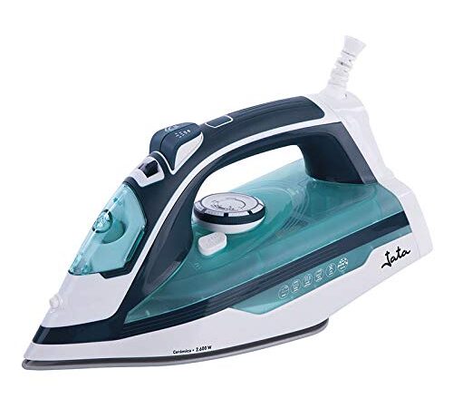 Jata PL598C - Plancha de vapor con suela cerámica y 2600 W de potencia. Con sistema de autolimpieza, antigoteo y antical permanente. Con vapor regulable y golpe de vapor de 190 g. Depósito de 350 ml.