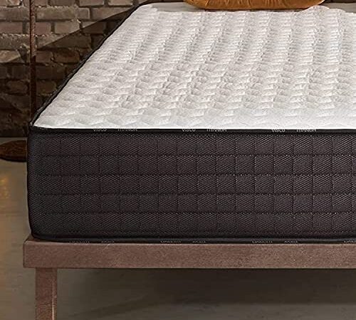 Naturalex ® | Titanium | Colchón Viscoelástico 135x190x20 Cm | Tecnología Blue Látex® | MemoFeel v30 (20Kg/m3) | Colchón Premium – Adaptable – Firme | Hipoalergénico |Oekotex | Fabricado en España