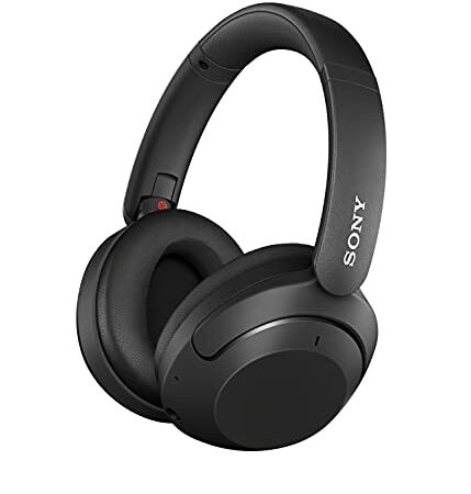 Sony WH-XB910N EXTRA BASS Auriculares over-ear inalámbricos con Noise Cancelling, Hasta 30 horas de autonomía, Optimizados para Alexa y Google Assistant, con micrófono integrado para llamadas, Negro