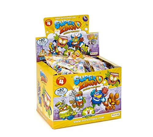 SUPERTHINGS Serie 4 – Caja con 50 Sobres sopresa con Figuras coleccionables de la Serie 4. Cada sobre Contiene 1 SuperThing y 1 Checklist