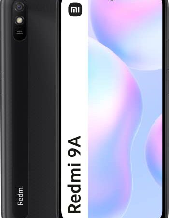 Xiaomi Redmi 9A - Smartphone de 2+32GB, Pantalla de 6,53" HD+, MediaTek Helio G25, Cámara Trasera de 13 MP con IA, Batería de 5000 mAh, Granite Gray (Versión ES + 3 Años de garantía)