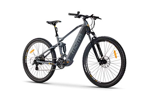 Moma Bikes E-mtb 29" Susp. M-l, Bicicleta De Montaña Full Con Bateria Integrada Unisex Adulto, Gris, 29 M - L