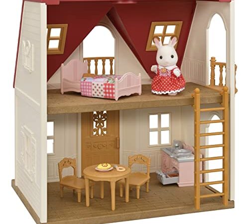 SYLVANIAN FAMILIES 5567 Rosso Roof Cosy Cottage Starter Home - Dollhouse Playset, Multicolor