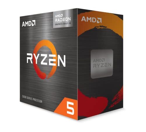 AMD Ryzen 5 5600G  Procesador, 6C / 12T, hasta 4.4 GHz Max Boost con Wraith Stealth Cooler