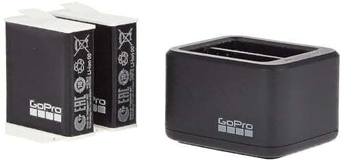 Cargador de batería Dual GoPro + 2 baterías Enduro (HERO11 Black/HERO10 Black/HERO9 Black) - Accesorio Oficial de GoPro