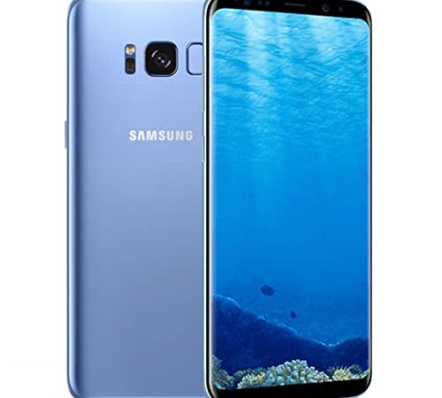 Samsung Galaxy S8 - Smartphone 4G de 5.8'(14.7 cm), 2960 x 1440 pixeles, camara trasera de 12, camara frontal de 8 MP, Octacore 2.3 GHz, 64 GB, 4 GB RAM, Android 7, Azul (Blue Coral)