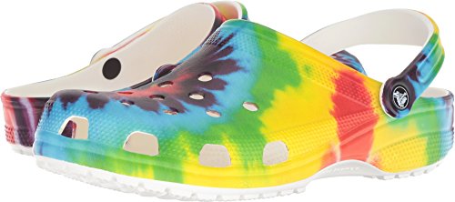 Crocs Classic Tie Dye Clogs, Zuecos Unisex Adulto, Multicolour, 37/38 EU