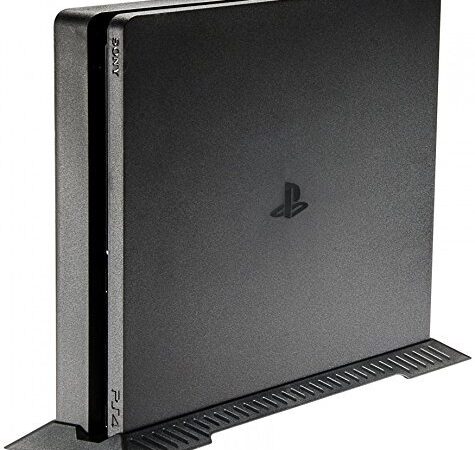 LeSB Playstation 4 Slim Soporte Vertical para PS4 Slim Consola, Negro