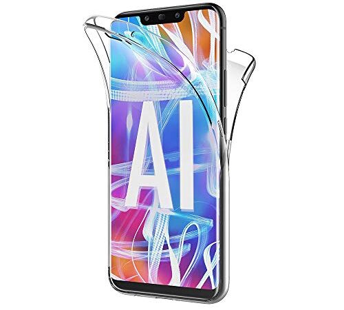 AICEK Funda Huawei Mate 20 Lite, Transparente Silicona 360°Full Body Fundas para Huawei Mate 20 Lite Carcasa Silicona Funda Case (6,3 Pulgadas)