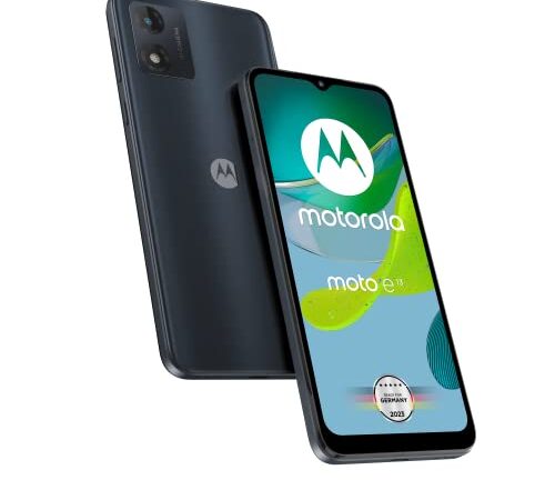 Motorola Moto e13 - Smartphone (pantalla HD+, 13 MP, 2/64 GB, 5000 mAh, Android 13), color negro