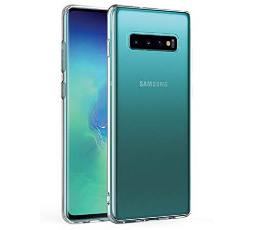 NEW'C Funda para Samsung Galaxy S10 Plus, Anti-Choques y Anti-Arañazos, Silicona TPU, HD Clara