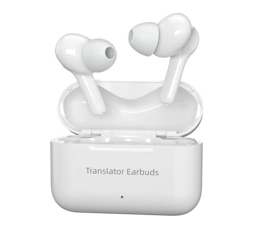 Xupurtlk Translator Earbuds Auriculares de traducción con 71 idiomas y 56 acentos; traducciones en tiempo real en 0,5 s, también para música y llamadas, dispositivo traductor inalámbrico