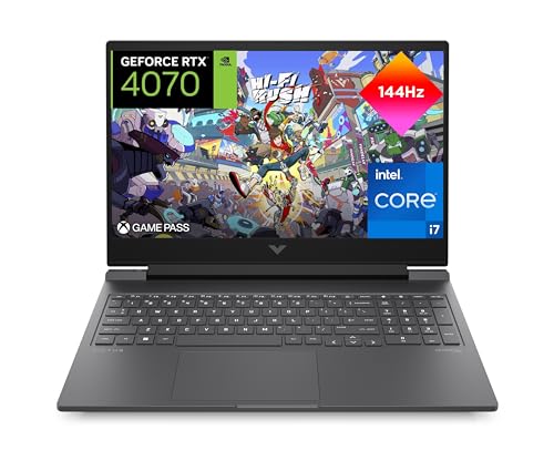 HP Victus 16-r1006ns - Ordenador portátil Gaming de 16.1" (Intel Core i7-14700HX, 32GB RAM, 1TB SSD, NVIDIA GeForce RTX 4070, 144Hz, Sin Sistema Operativo) Silver - Teclado QWERTY Español