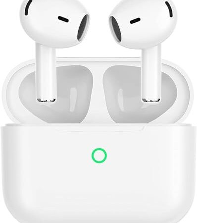 Auriculares Inalámbricos Bluetooth, Bluetooth 5.3 con 4 HD Mic, 48H HiFi Estéreo Cancelacion Ruido Deportivosb Cascos Inalambricos,IPX8 Control Táctil In Ear Auriculares para iPhone/iOS/Android