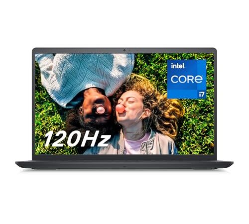 Dell Inspiron 15 (3520) – Portátil 15,6" FHD (1920 x 1080) 120 Hz, Intel Core i7-1255U, 16 GB RAM, 512 GB SSD, Intel Iris Xe Graphics, Windows 11 Home, Teclado Español, Negro